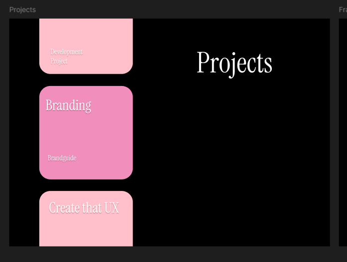 Figma designs for portfolio