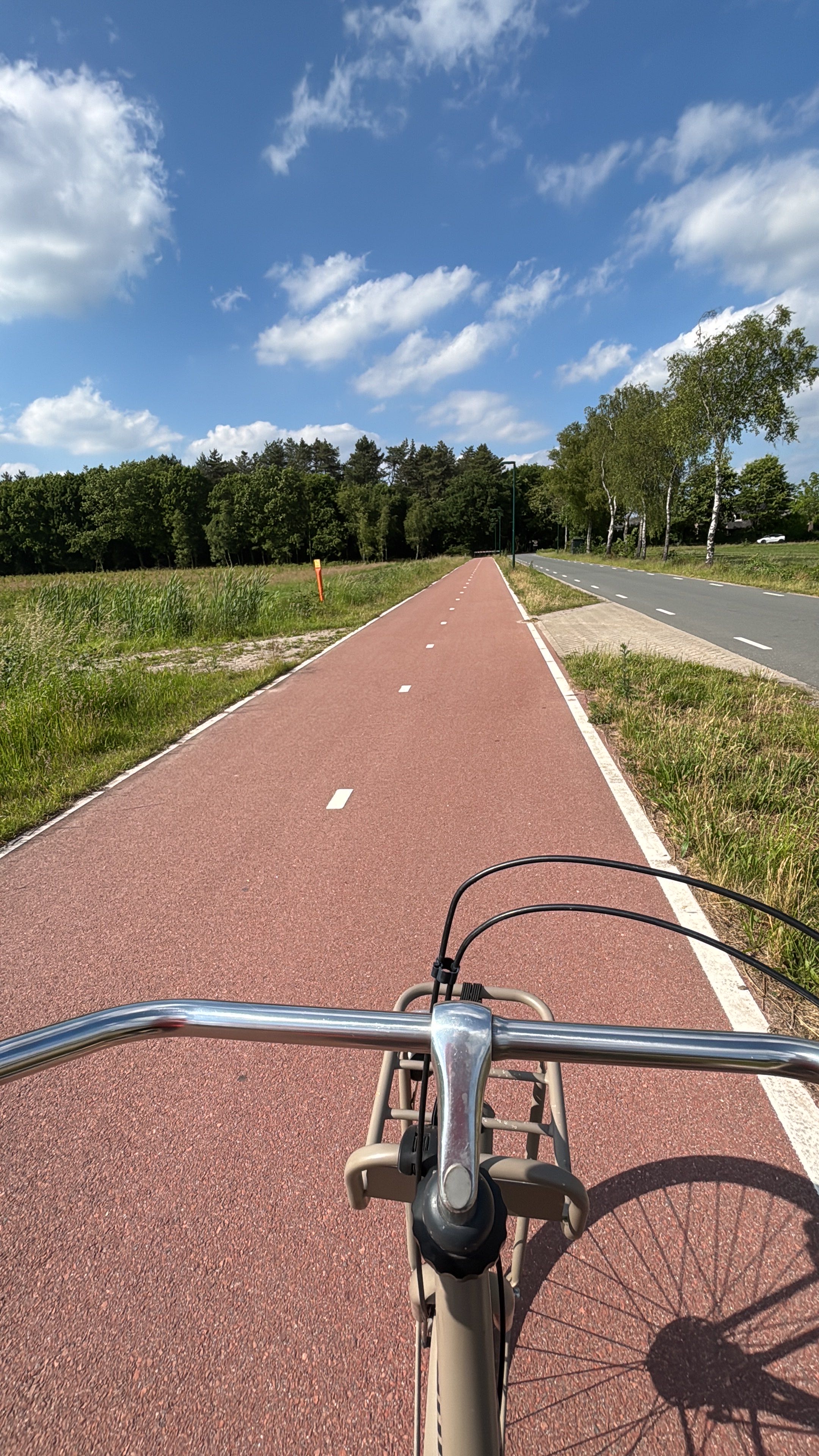 Photo I took of my bike ride from Veldhoven to Riethoven