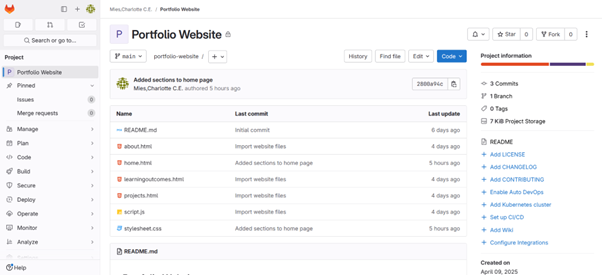 gitlab portfolio