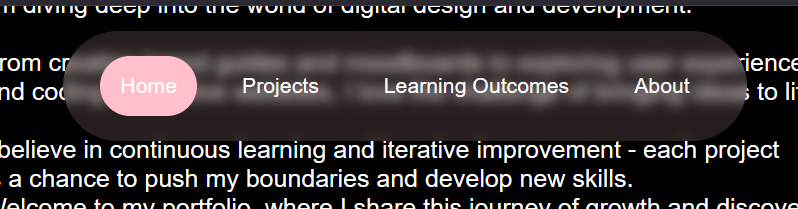 Screenshot Interactive Navbar