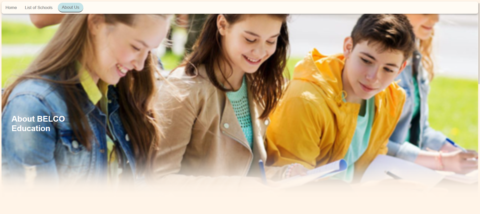 Screenshot of a Navbar and Image